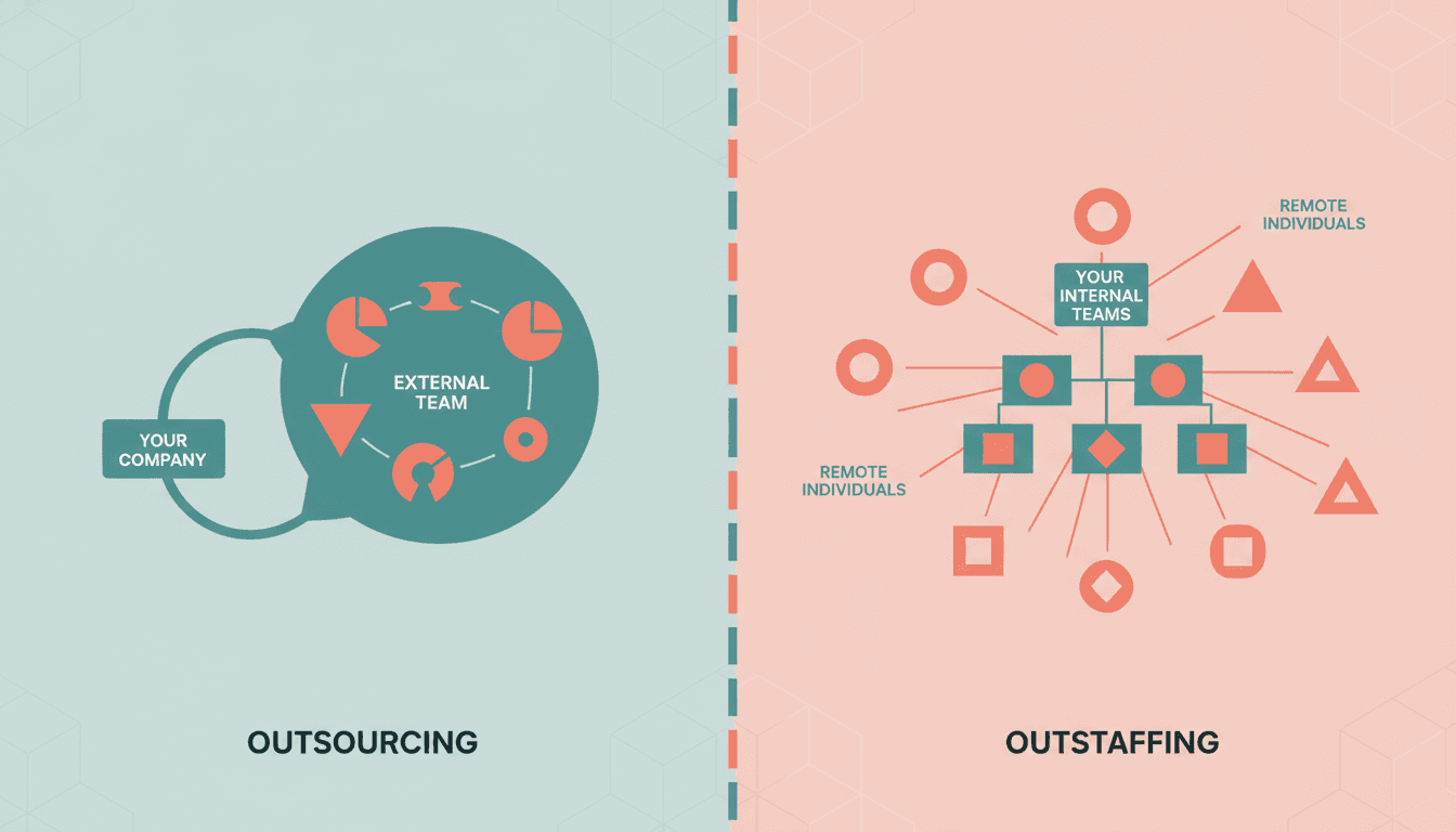 Key Differences Between Outsourcing and Outstaffing