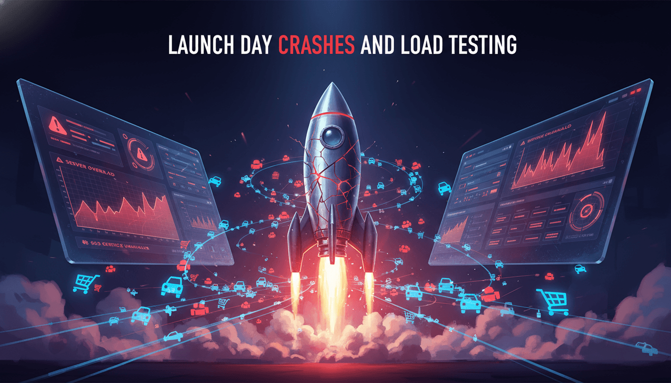 Launch Day Crashes: Why Load Testing Is Non-Negotiable (And How to Do It Cheap)